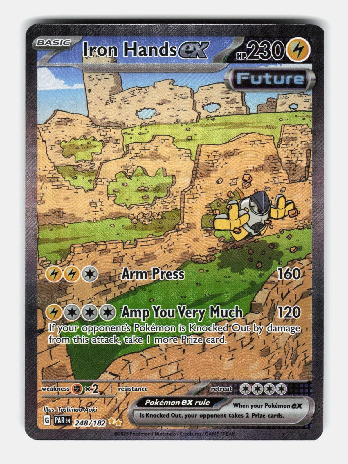 Iron Hands ex 248/182 Special Illustration Rare Paradox Rift Pokemon Holo NM