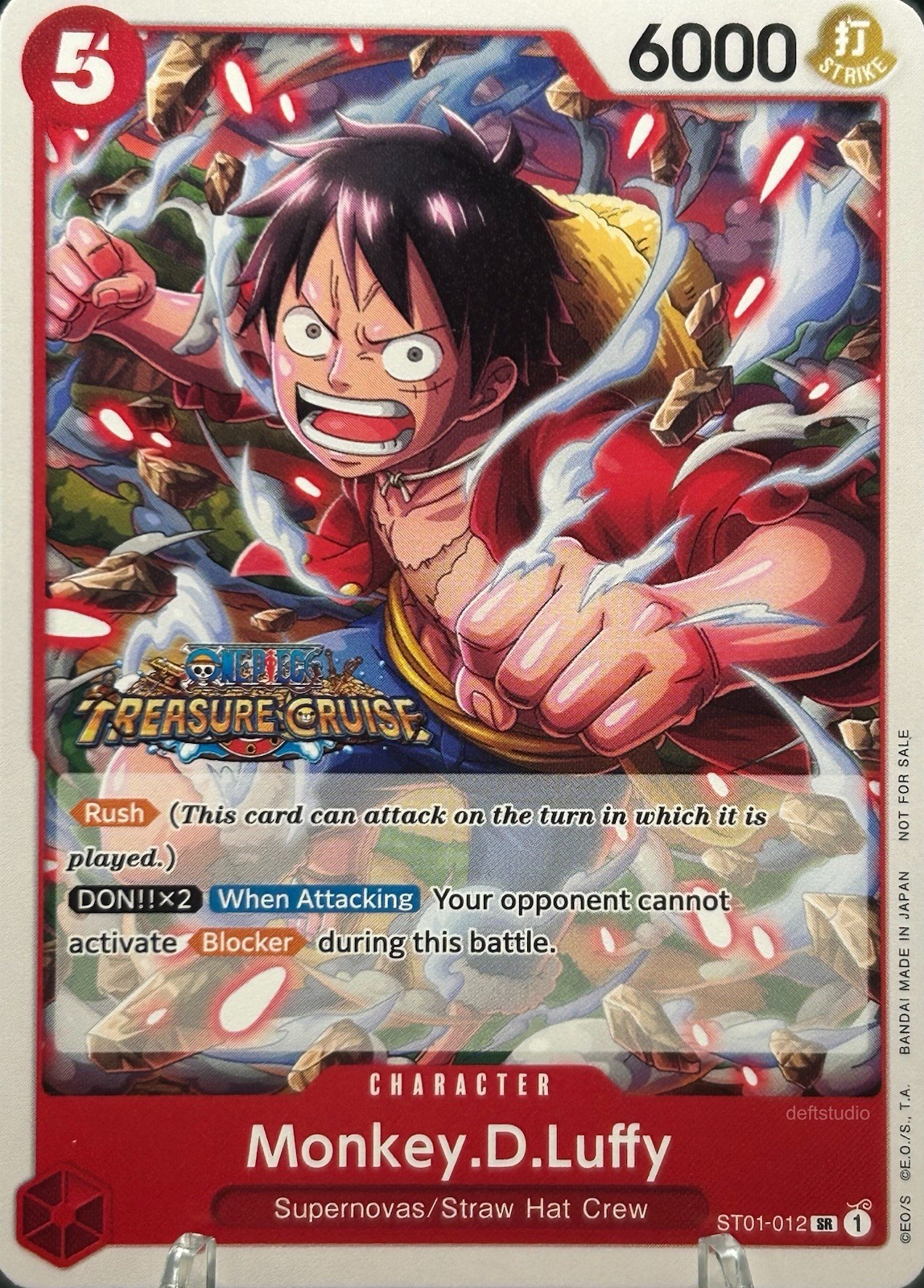 • Monkey.D.Luffy • ST01-012 Treasure Cruise Tournament Pack One Piece TCG LP