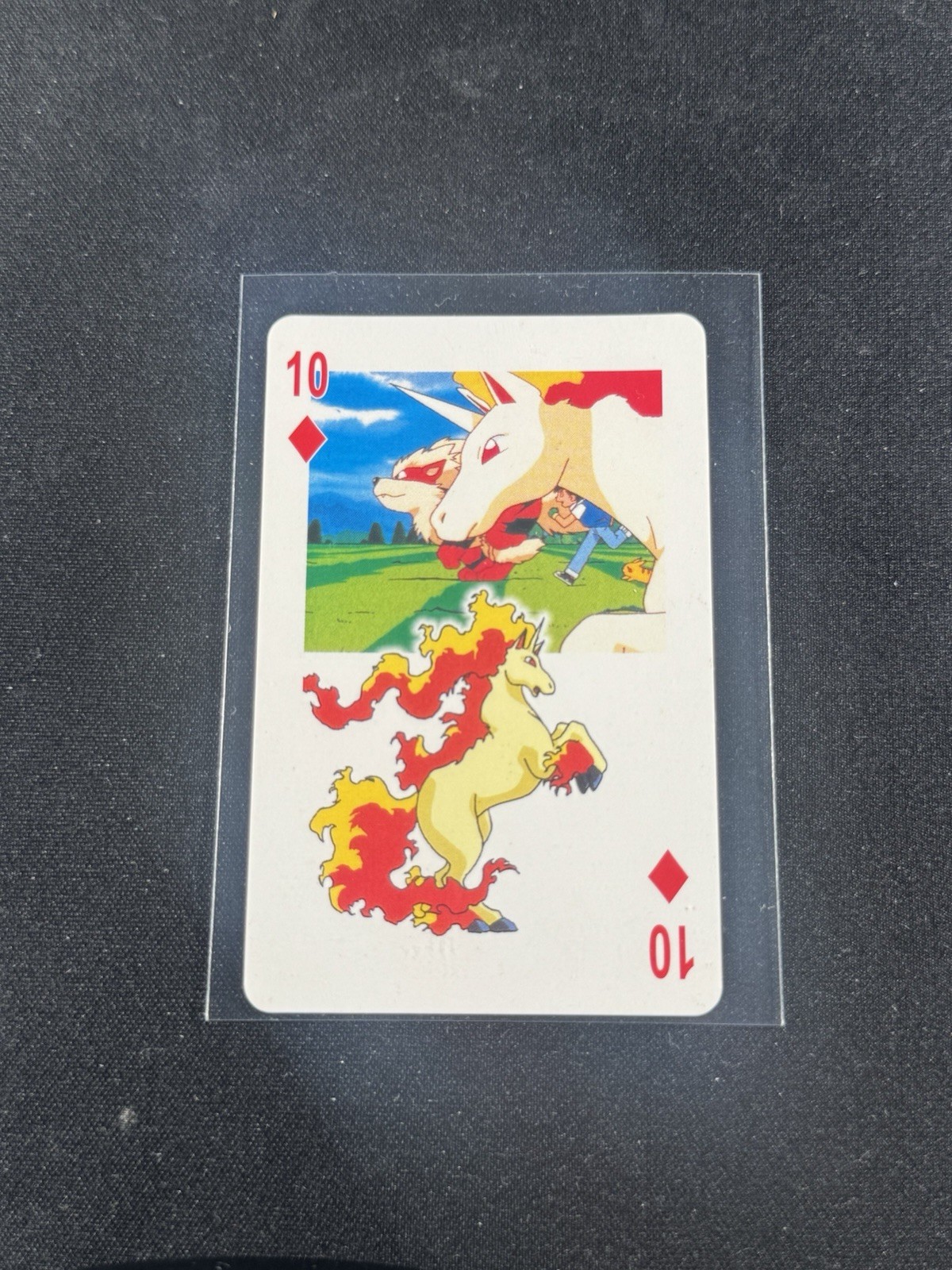Rapidash 1999 Pocket Monster Pokémon Vintage Poker Card Holo Back