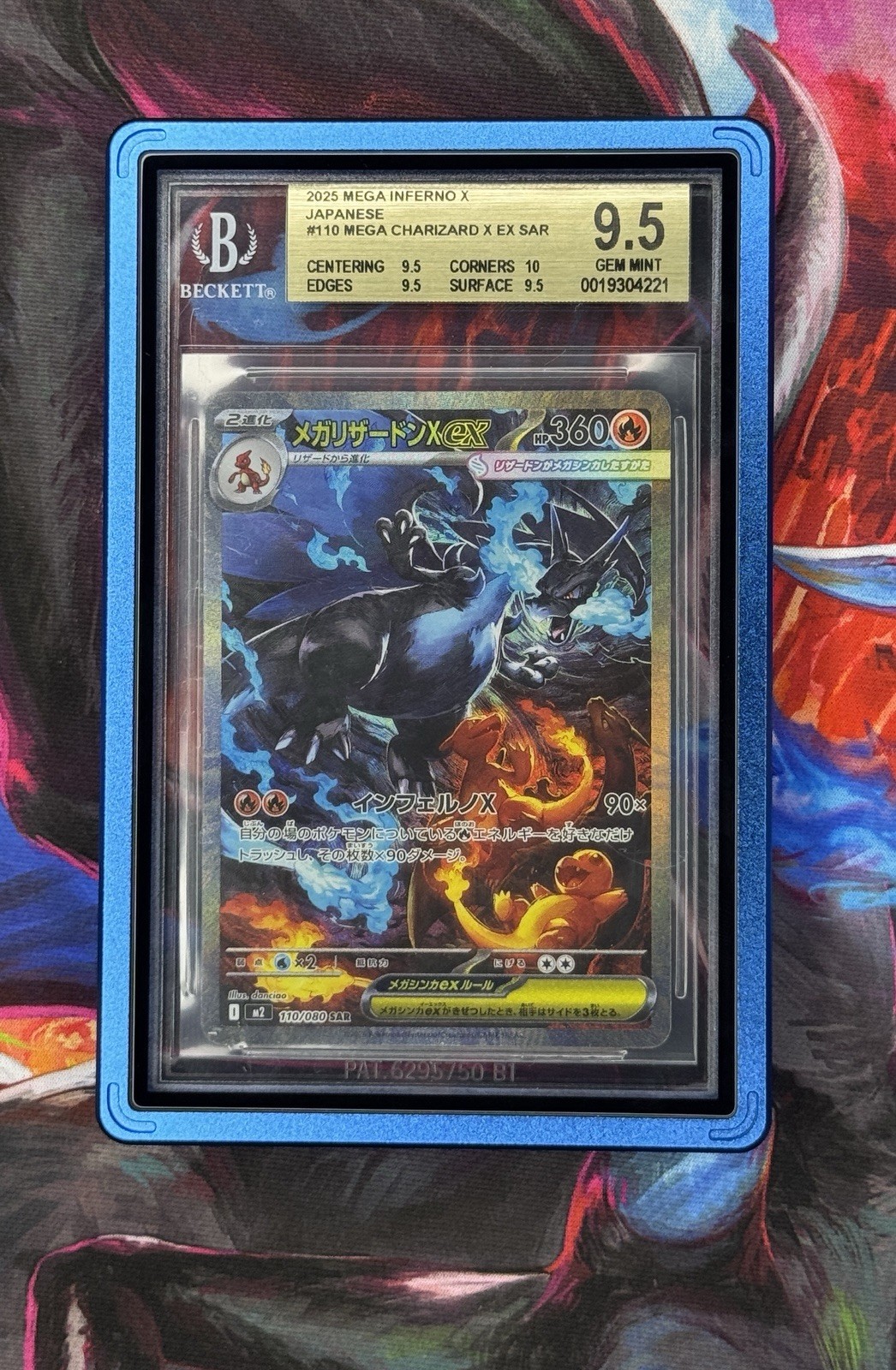 Pokemon Inferno X Japanese #110 Mega Charizard ex SAR BGS 9.5 BECKETT BGS