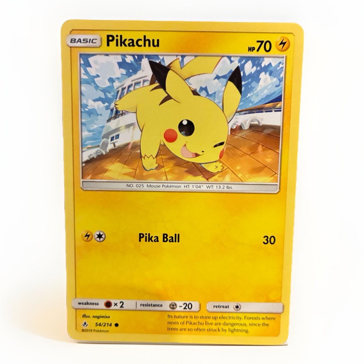Pikachu 54/214 Unbroken Bonds 2019 – Pokémon TCG – LP