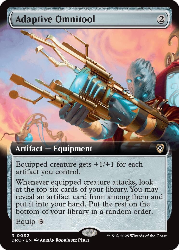 Adaptive Omnitool (Extended Art) (32) Commander: Aetherdrift MTG DRC