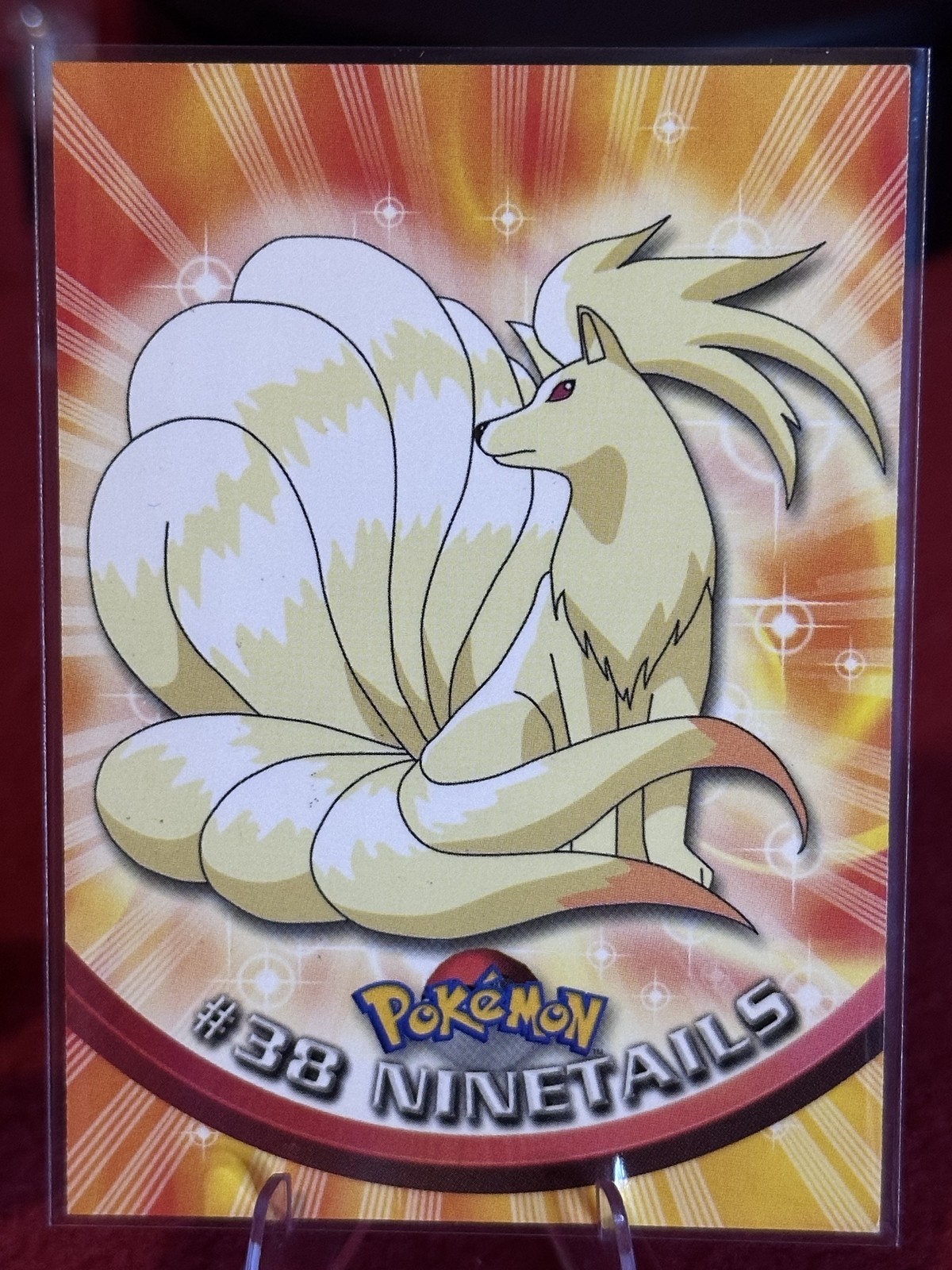 1999 Topps Pokemon TV Animation Edition Series 1 #38 Ninetails Green Topps Logo