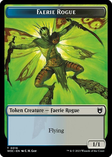 Faerie Rogue 0016 | Faerie Double Sided Token [Wilds of Eldraine] MTG
