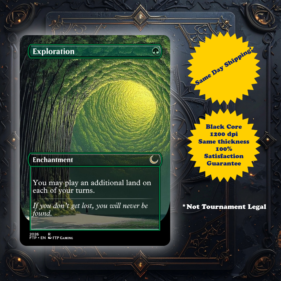 Exploration – High Quality Custom Art Playtest card for MTG – Commander EDH