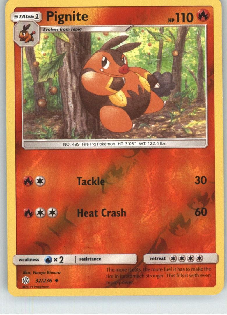 Pignite SM – Cosmic Eclipse [32/236] Uncommon Reverse Holofoil NM Pokemon