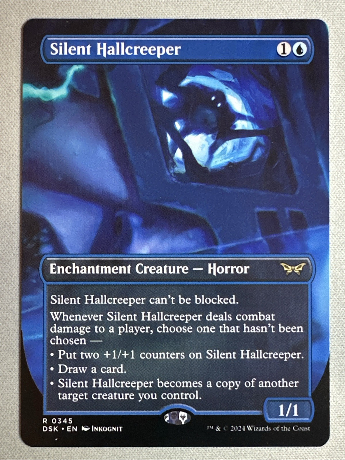 MTG / Silent Hallcreeper / DSK / #345 / Regular (Borderless) / Rare / NM