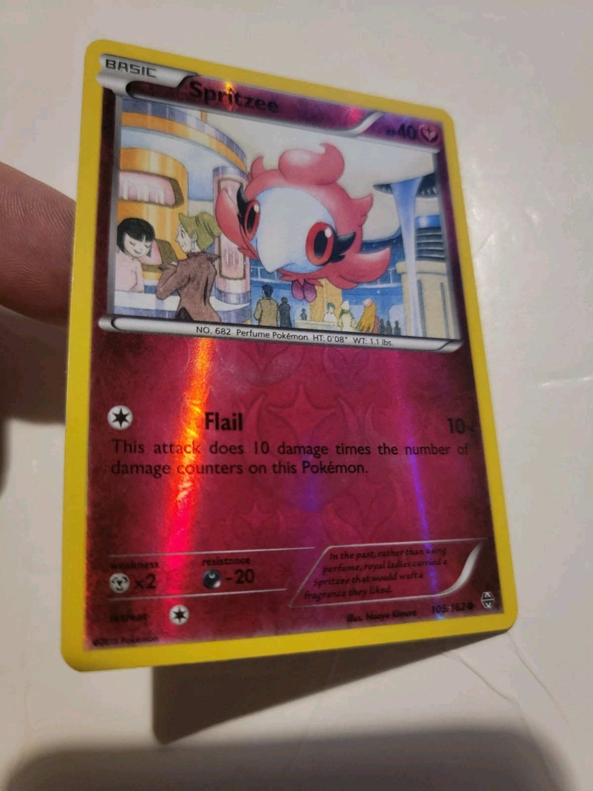 Spritzee 105/162 Common Reverse Holo Lightly Played XY BREAKthrough