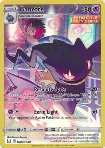 Banette – TG07/TG30 Ultra Rare Lost Origin NM Pokemon TCG