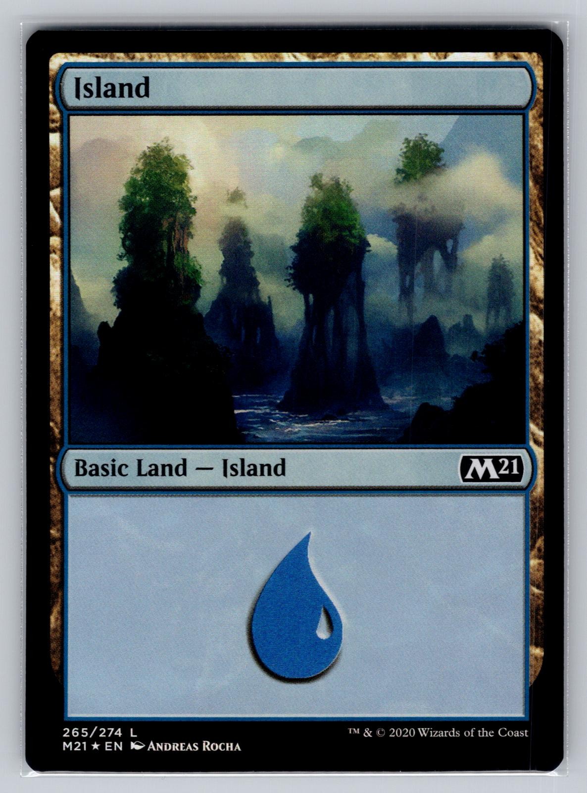 Magic: The Gathering Island (265) 265 Foil Land Core Set 2021 NM