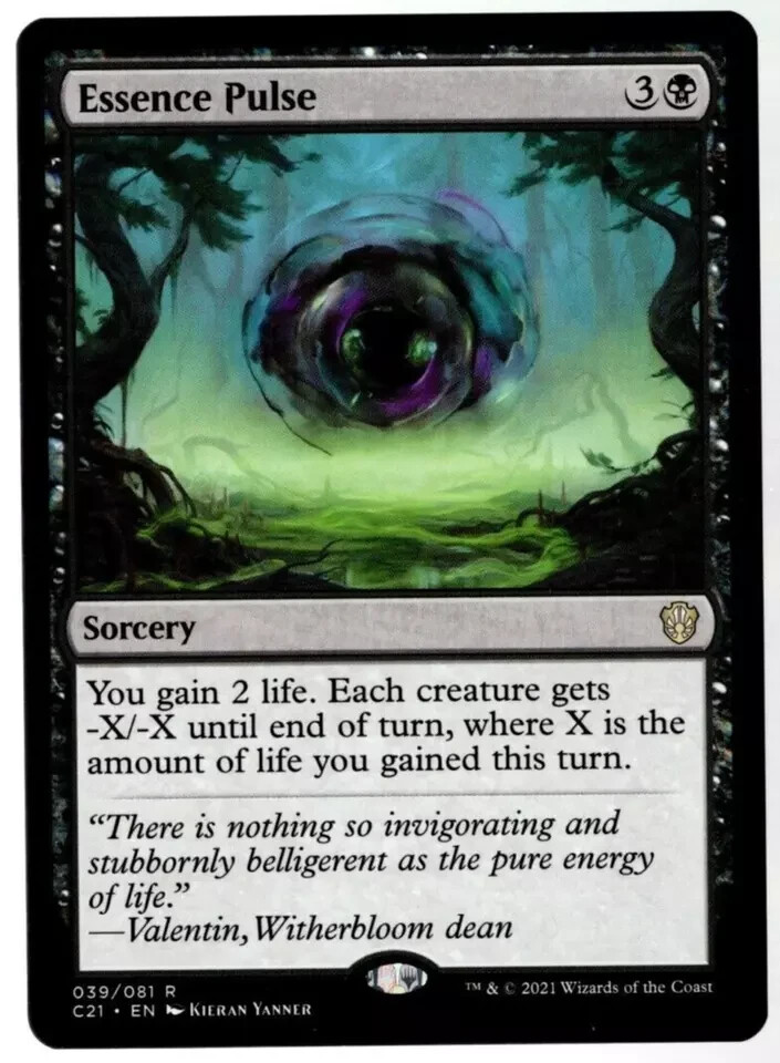 Essence Pulse 039/081 Rare Commander 2021 MTG Near Mint