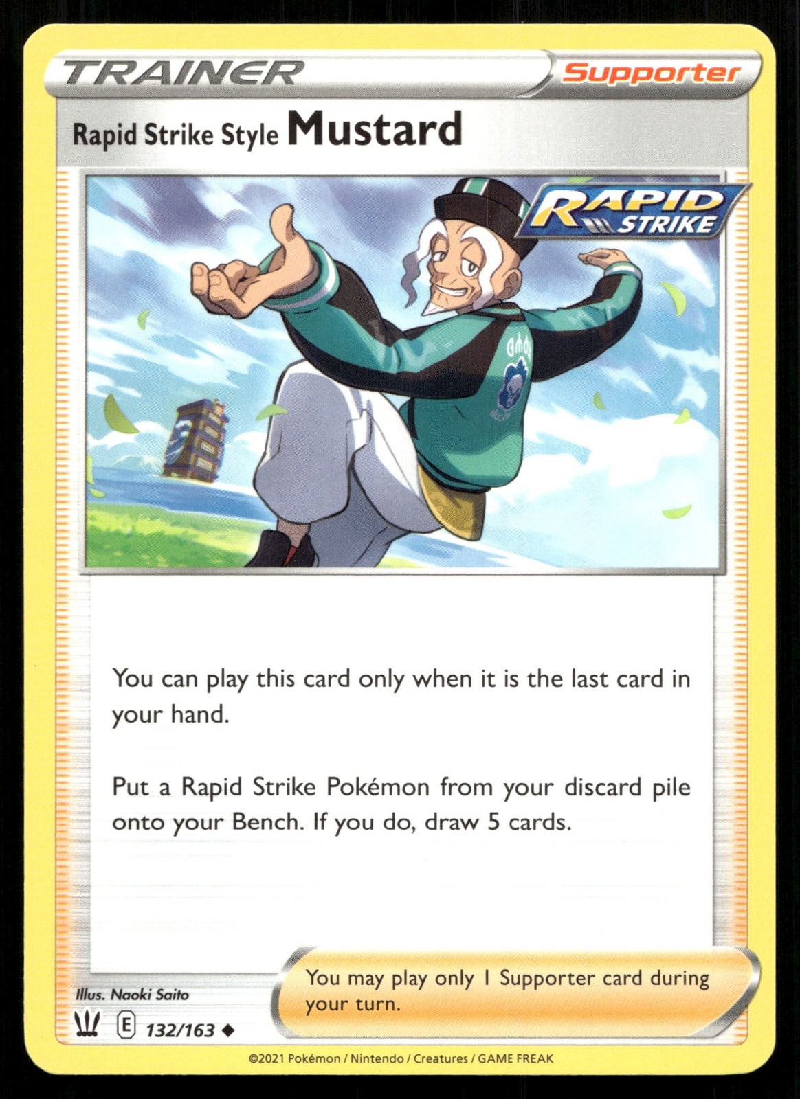 Rapid Strike Style Mustard 132/163 SWSH05: Battle Styles SWSH05 Naoki Saito