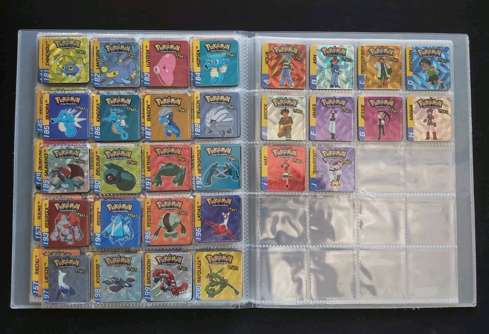 Pokemon Advanced Staks Complete Collection 2003 Panini Lot – Complete Collection