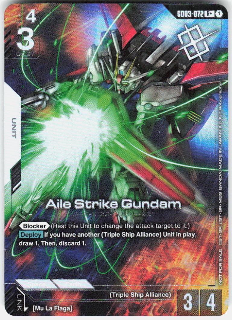 Aile Strike Gundam (Store Tournament Winner Pack 03) GD03-072 Gundam Holo