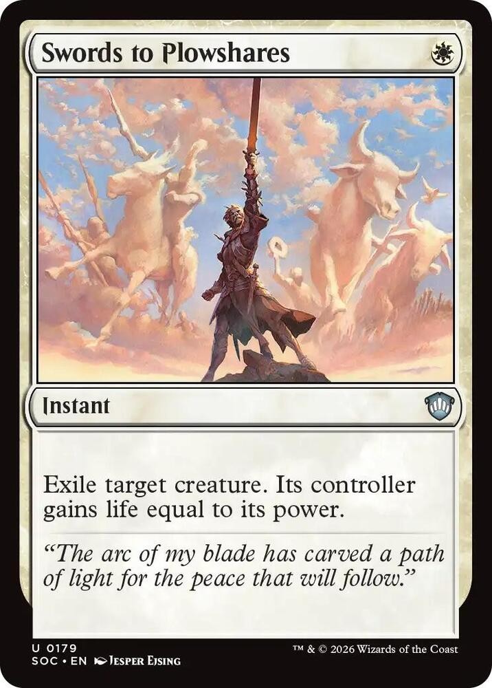 Swords to Plowshares – SOC 0179 NM – MTG Magic