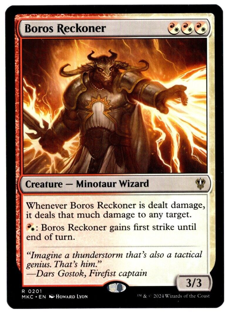 Boros Reckoner 0201 Non Foil Rare Murders at Karlov Manor MTG Near Mint