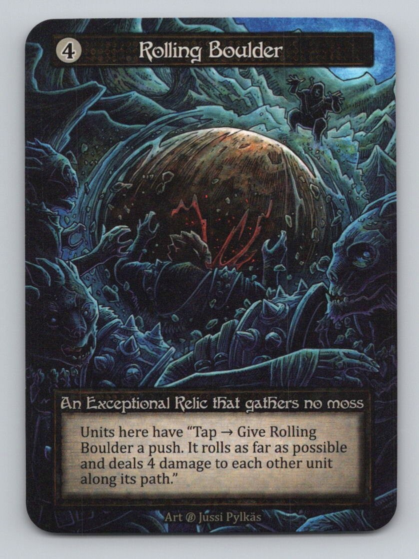 Rolling Boulder NONE Exceptional Beta Sorcery Near Mint