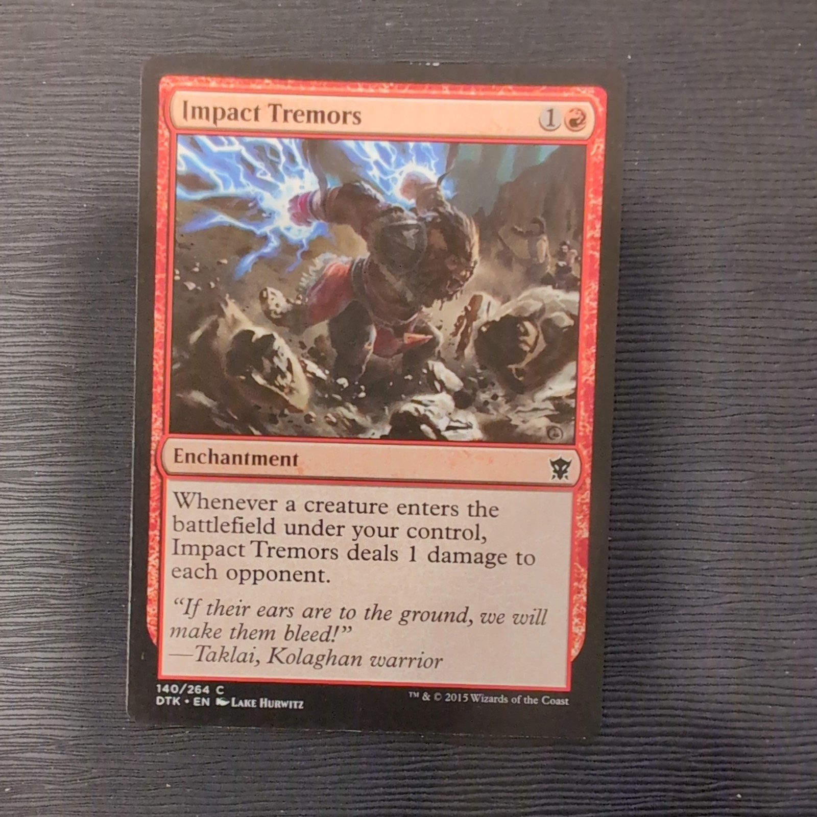 Impact Tremors #140 (MP) Dragons of Tarkir DTK English Regular MTG FREE SHIPPING