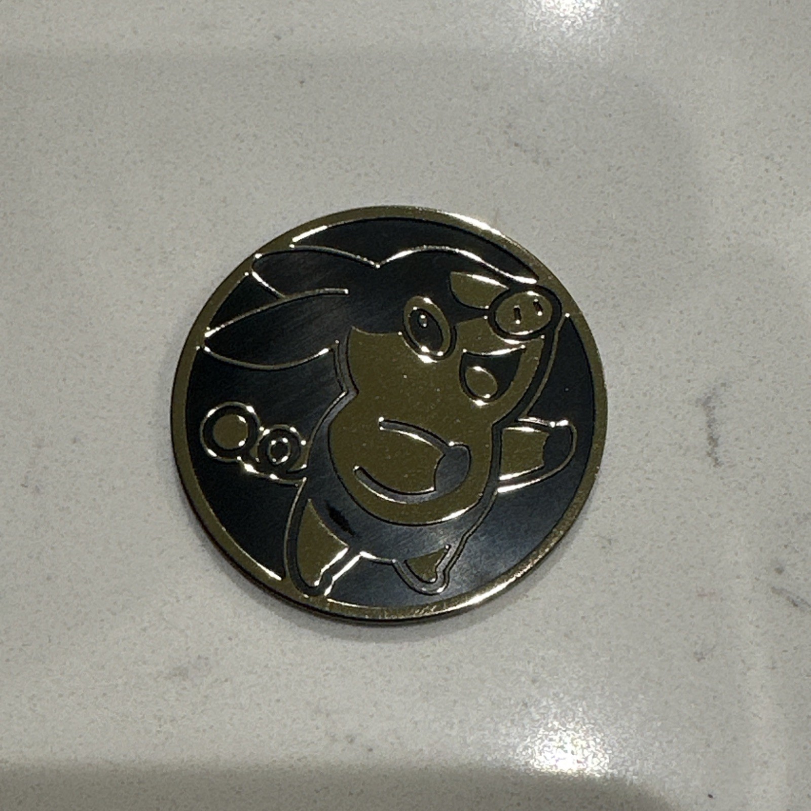 Pokemon Collection Medium Flip Coin Token Gold Tepig