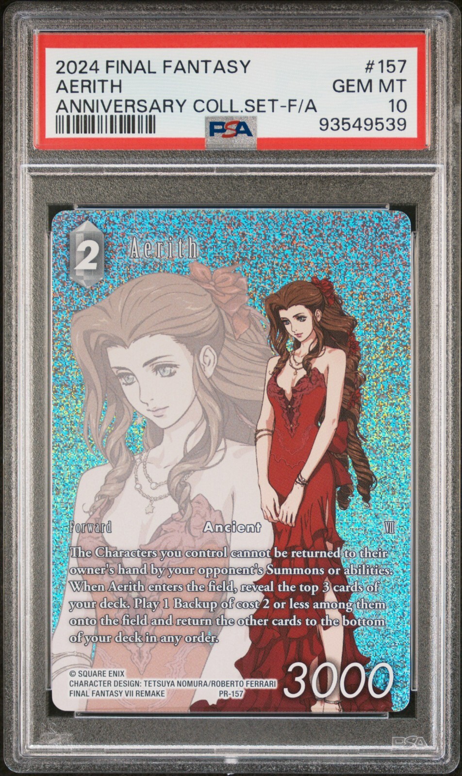 Aerith Foil Full Art Promo – PR-157 – PSA 10 – Final Fantasy TCG FFTCG