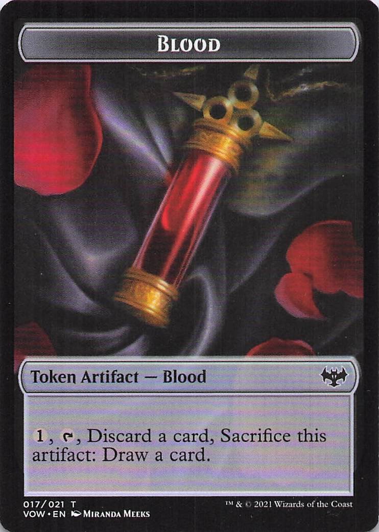 Blood Token 17 Token Innistrad: Crimson Vow Magic: The Gathering Near Mint