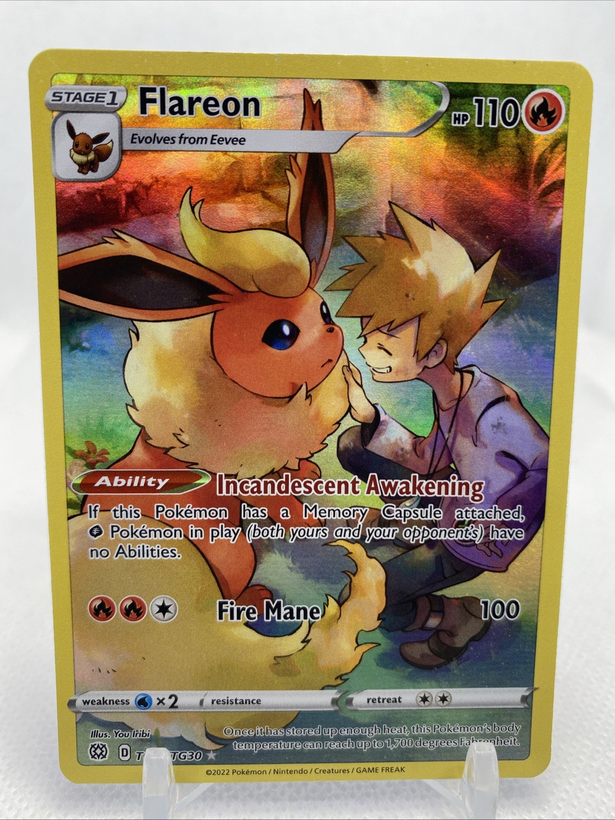 Flareon TG01/TG30 Swsh09: Brilliant Stars Trainer Gallery Holo