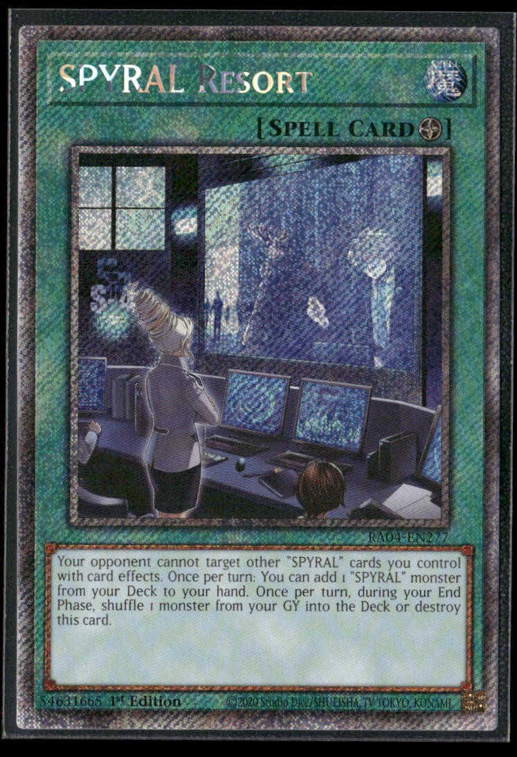 SPYRAL Resort (Platinum Secret Rare) 1st Edition Platinum Secret Rare Quarter Ce