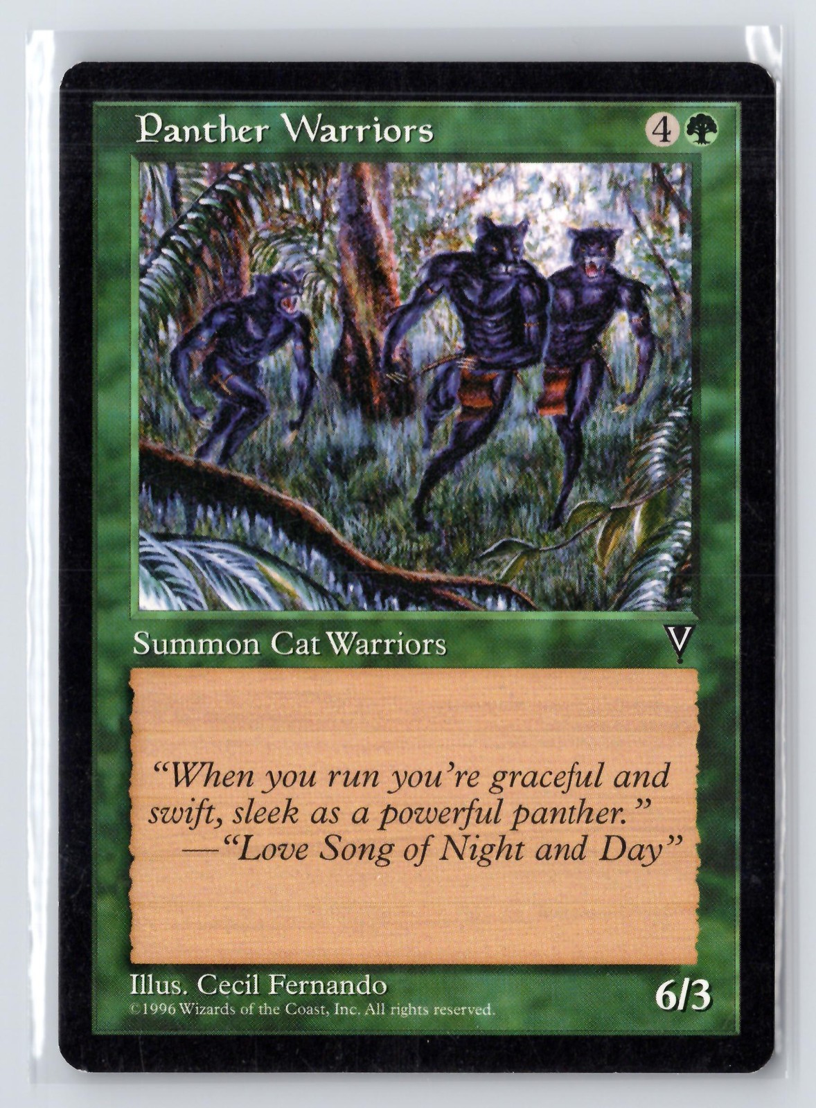Panther Warriors # Visions Magic The Gathering MTG