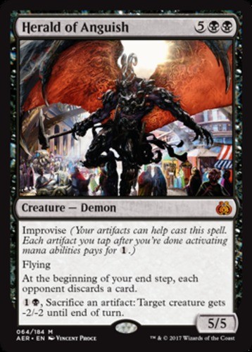 x1 Herald of Anguish M MTG Aether Revolt M/NM, English