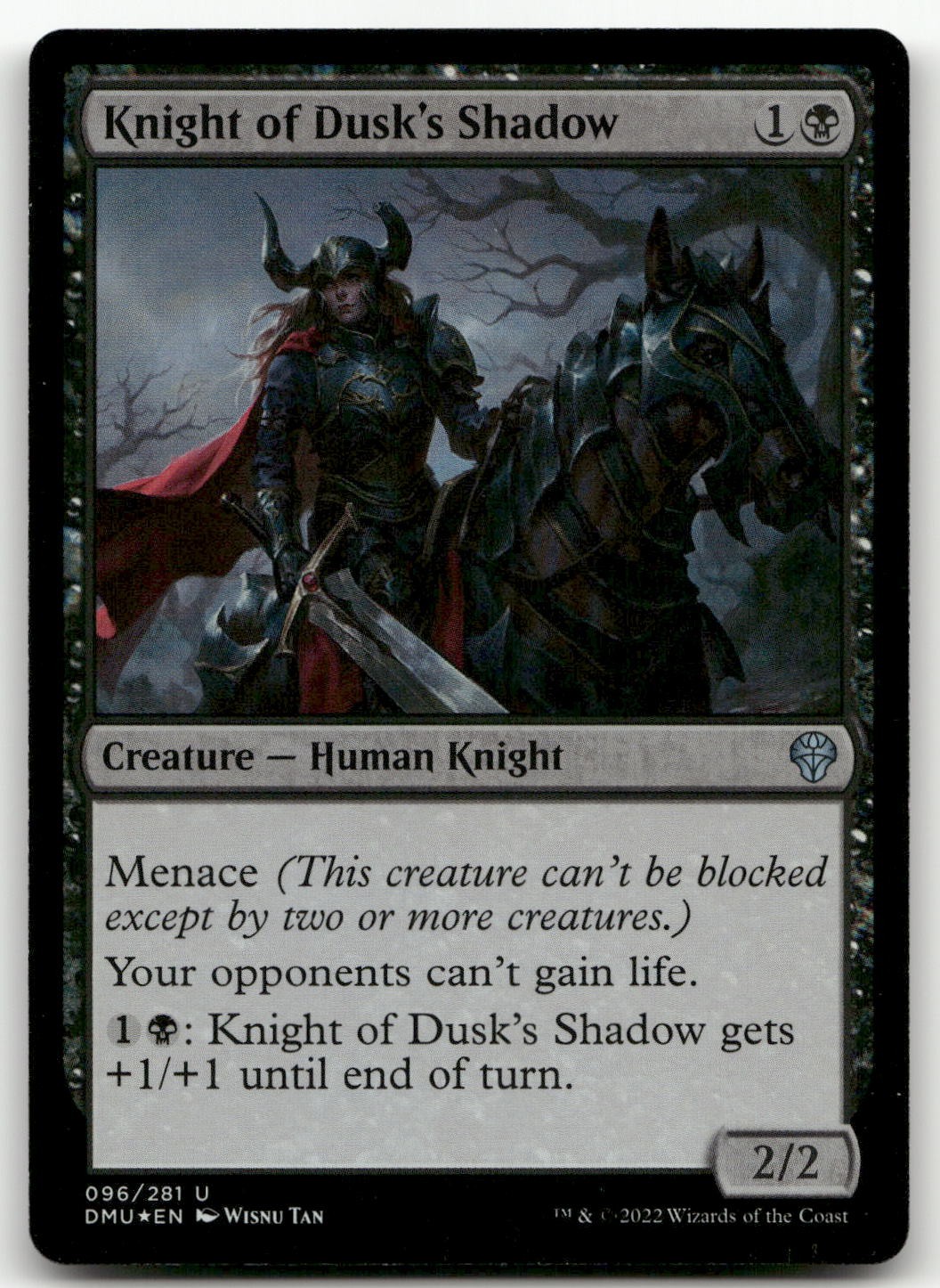 Knight of Dusk’s Shadow #96 (Foil) (NM) Dominaria United DMU Magic MTG
