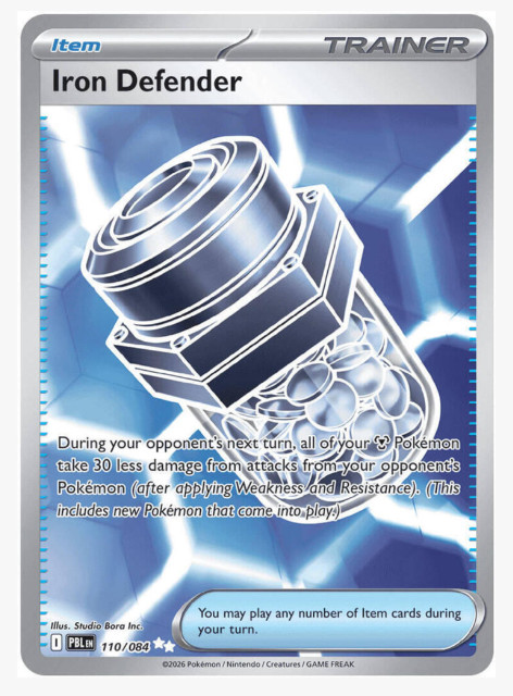 Iron Defender Holo Ultra Rare ME05: Pitch Black 110/084 NM
