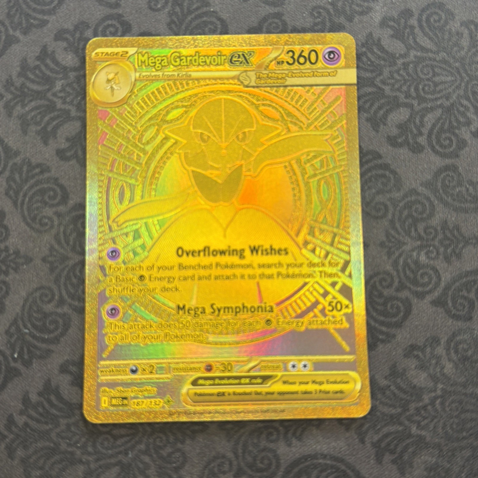 2025 Pokemon Mega Evolution Gardevoir ex Hyper Rare #187/132 B