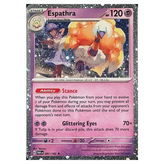 Espathra 081/182 Cosmo Holo Paradox Rift Blister Promo Near Mint NM