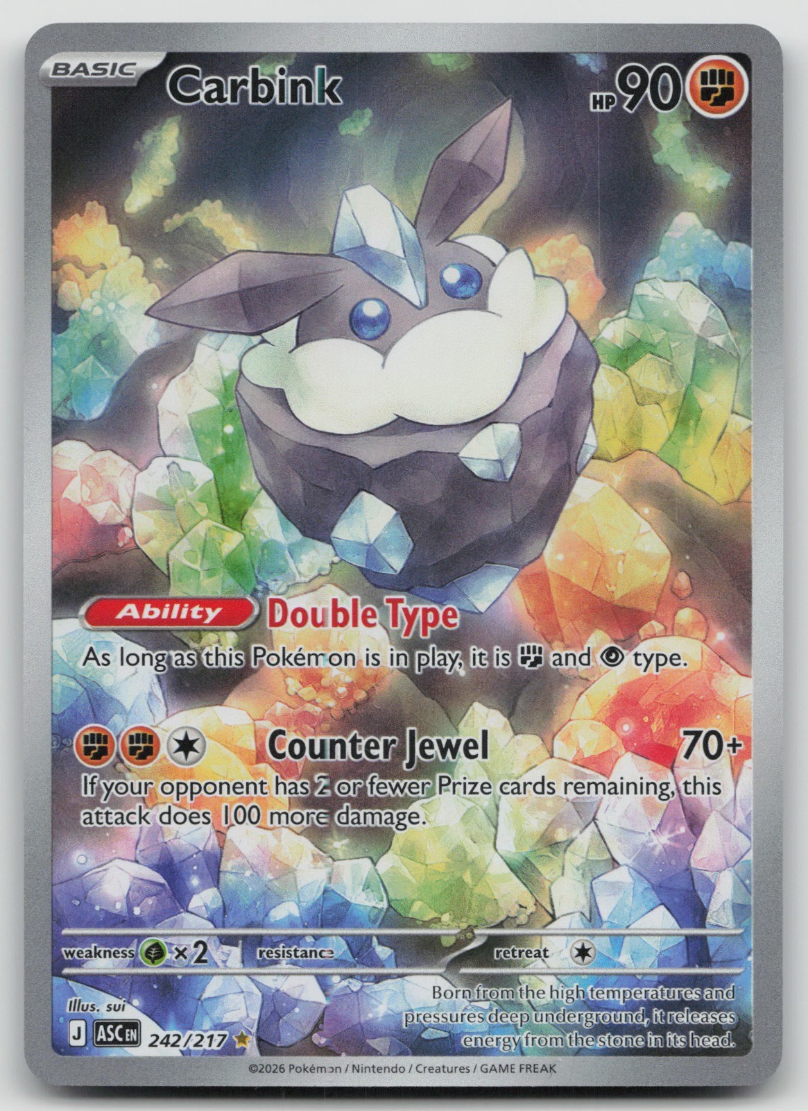 Carbink – [ME: Ascended Heroes – 242/217] – Holo NM