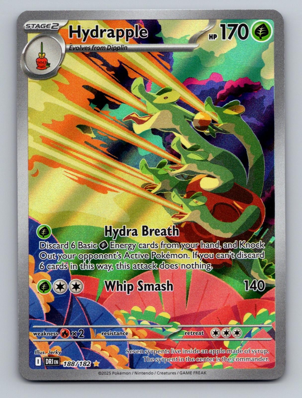 Hydrapple 188/182 Destined Rivals Illustration Rare Holo Near Mint