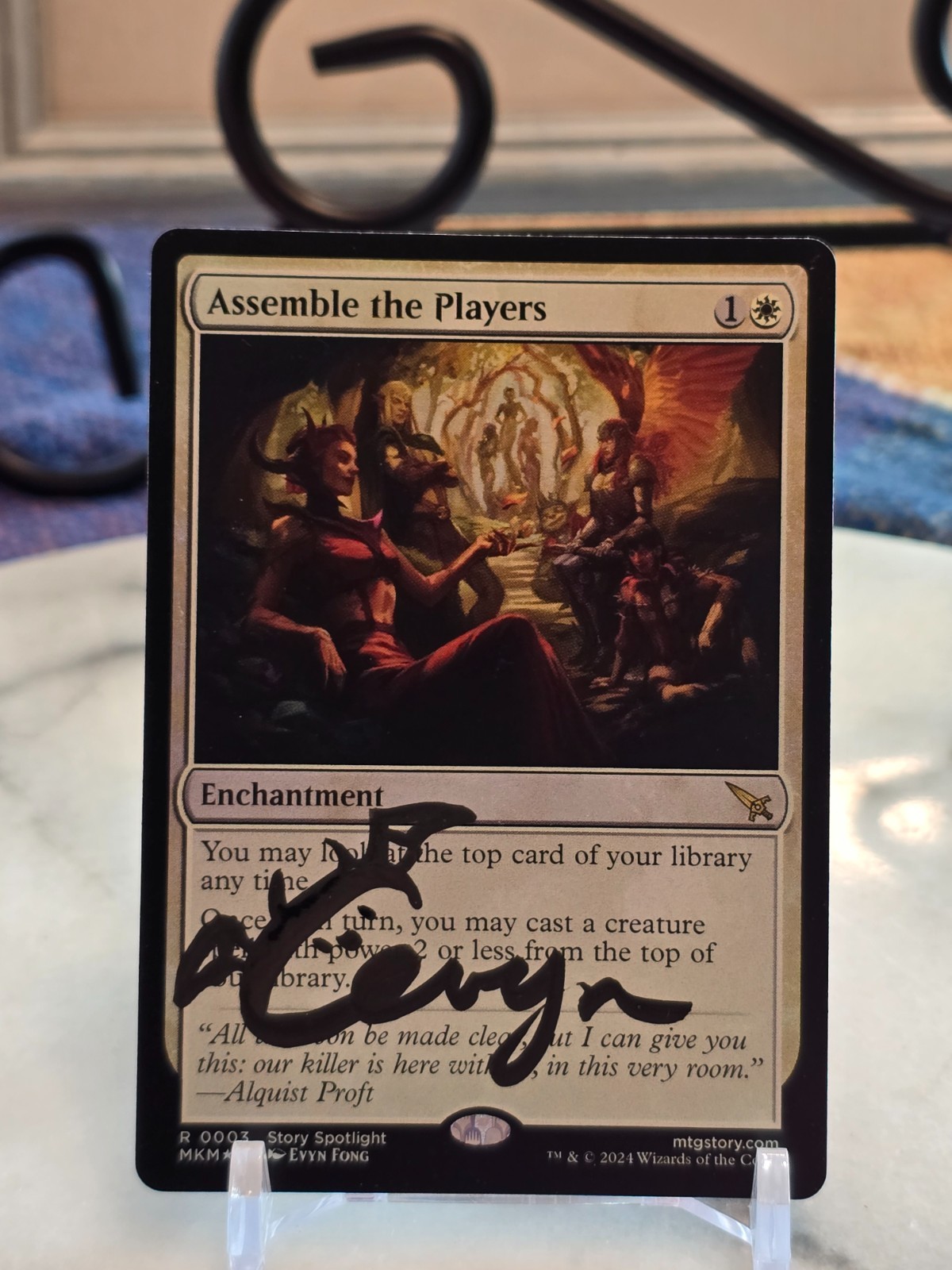 MTG Assemble the Players – Murders at Karlov Manor Foil (ARTIST SIGNED) LP