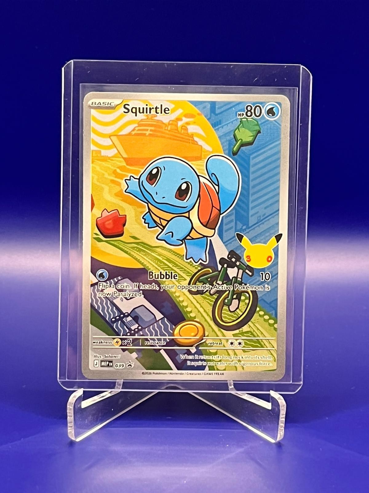 Squirtle 039 Mega Evolution First Partner Promo Pokemon Card Holo NM-Mint