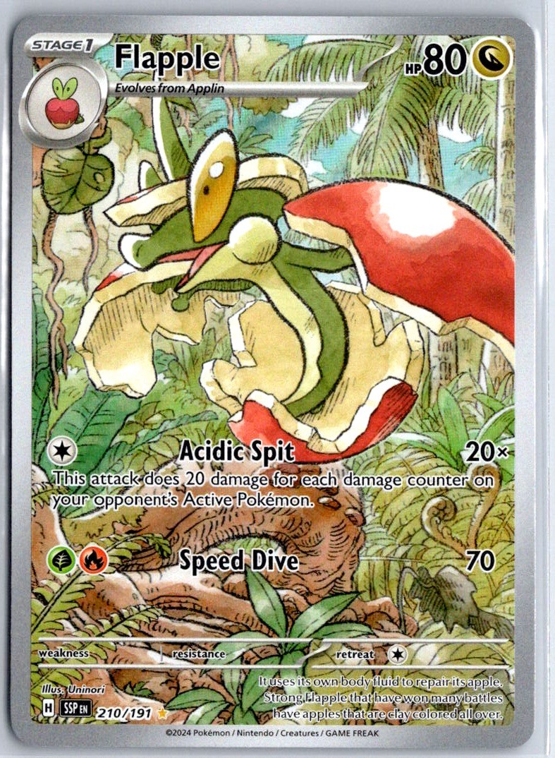Flapple Illustration Rare 210/191 SV08: Surging Sparks NM Uninori