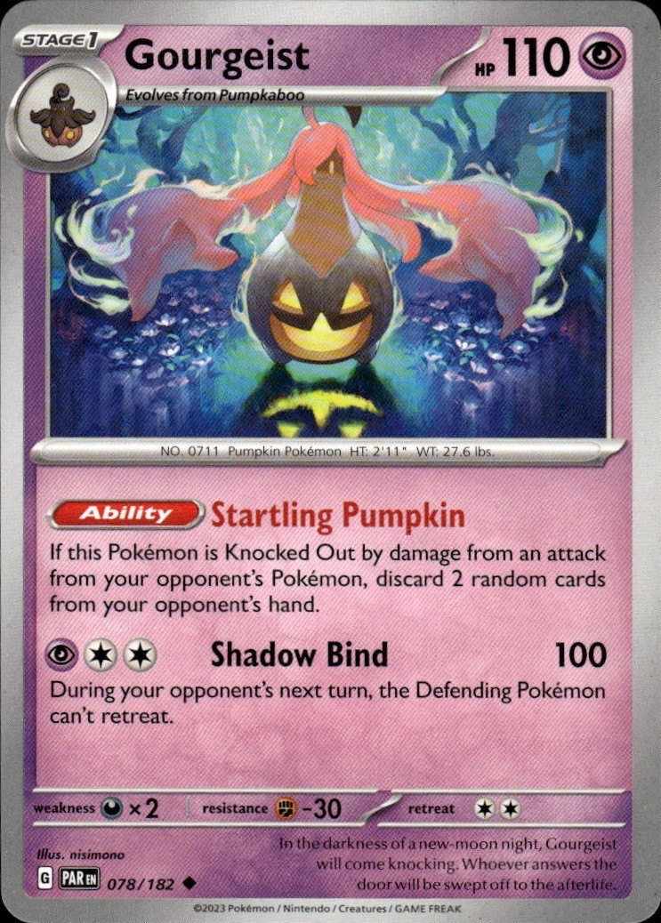 Gourgeist 078/182 Paradox Rift UC NM nisimono Pokemon