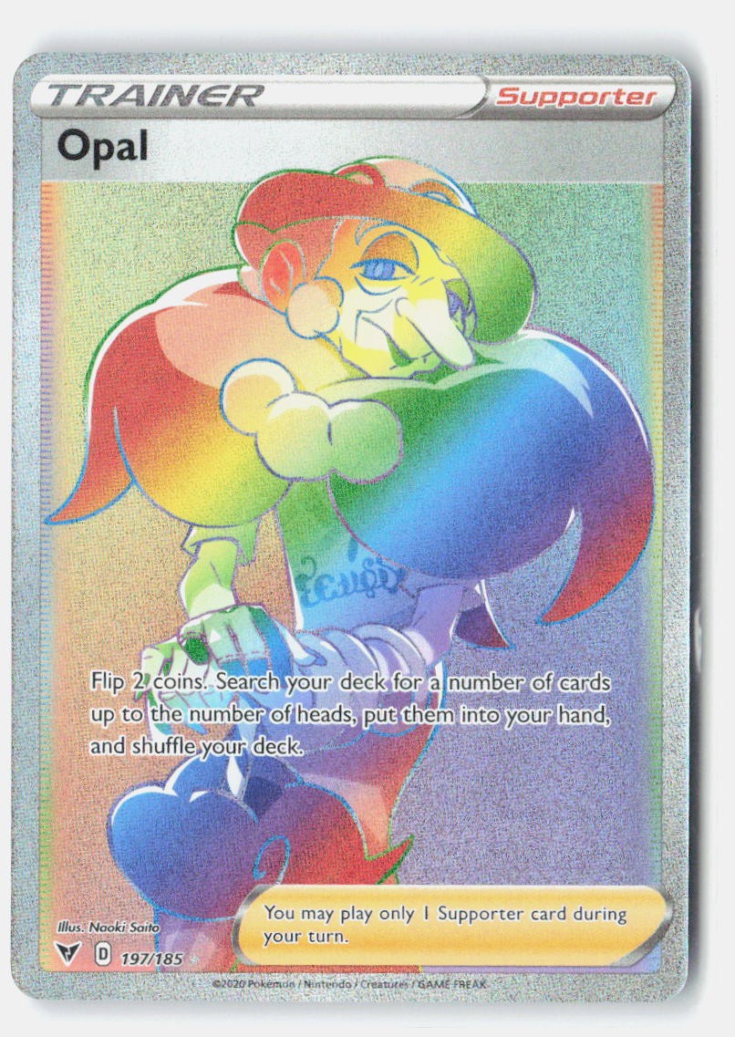 Opal (Secret) Secret Rare SWSH04: Vivid Voltage 197/185 NM