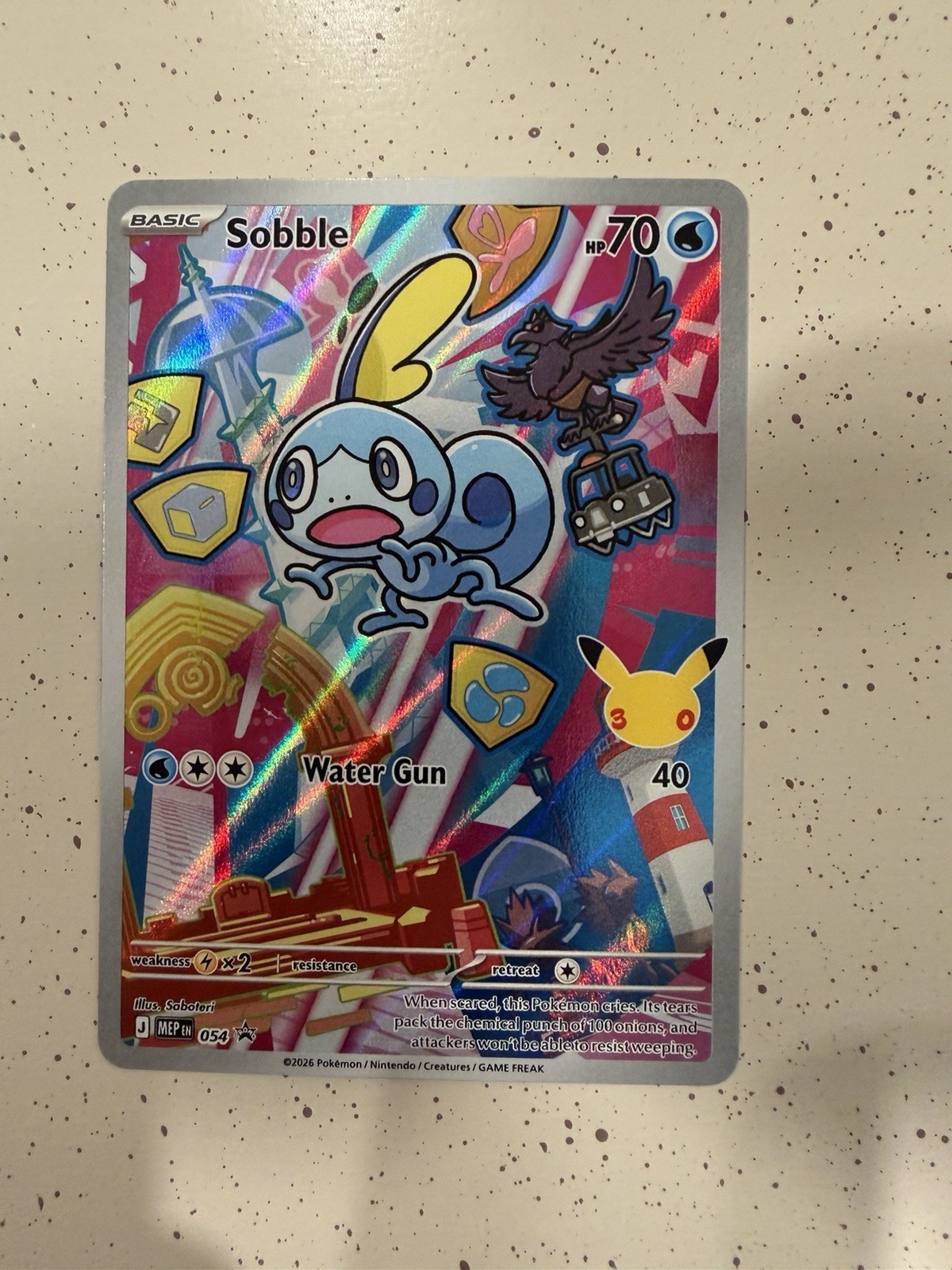 Pokemon TCG: Sobble 054 Me: Mega Evolution Promo Holo MINT