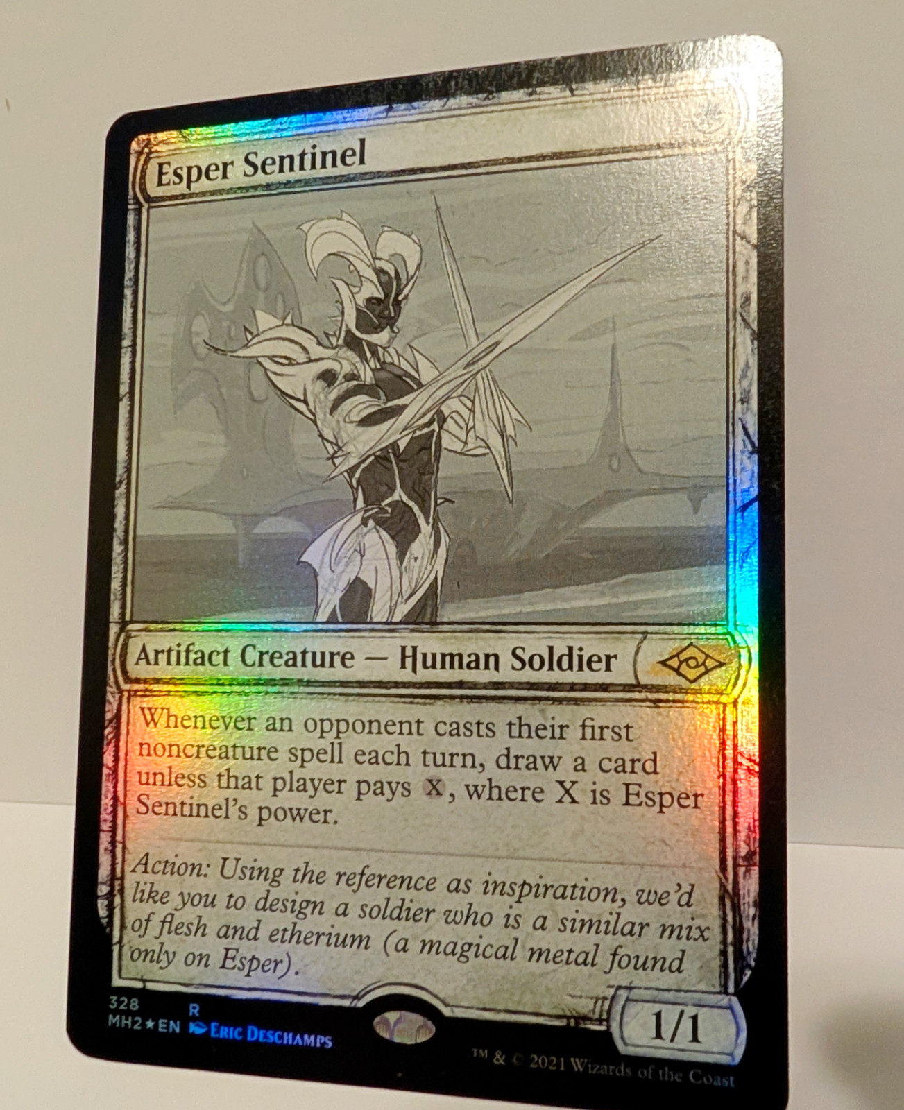 Esper Sentinel (Showcase) -Foil Near Mint (pack fresh) MTG Modern Horizons 2