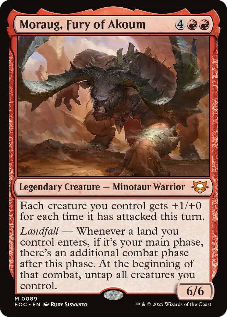 MTG Moraug, Fury of Akoum [Edge of Eternities Commander] Near Mint Magic