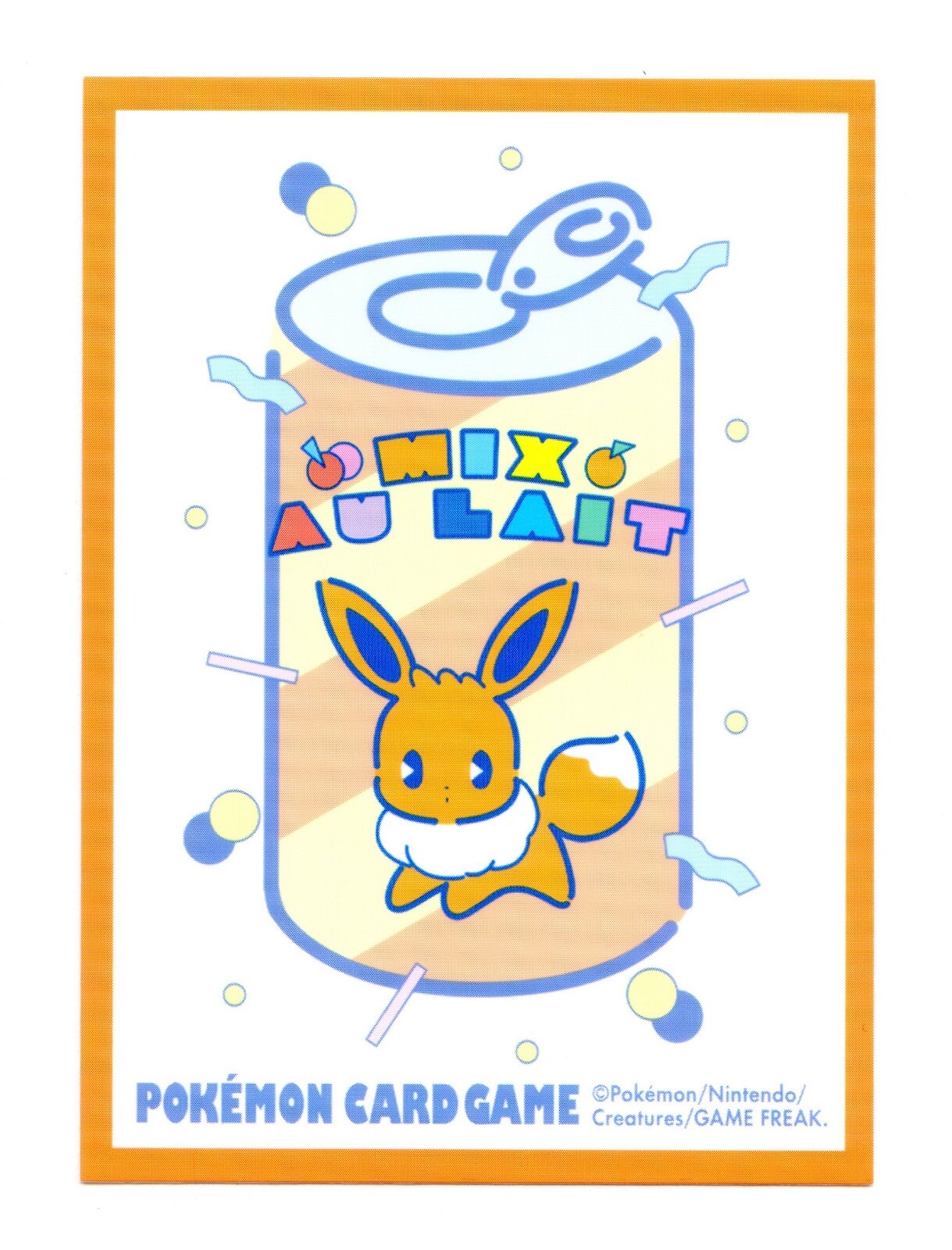 Eevee Mix Au Lait (Orange) Individual Card Sleeve Pokemon Center Japan Original