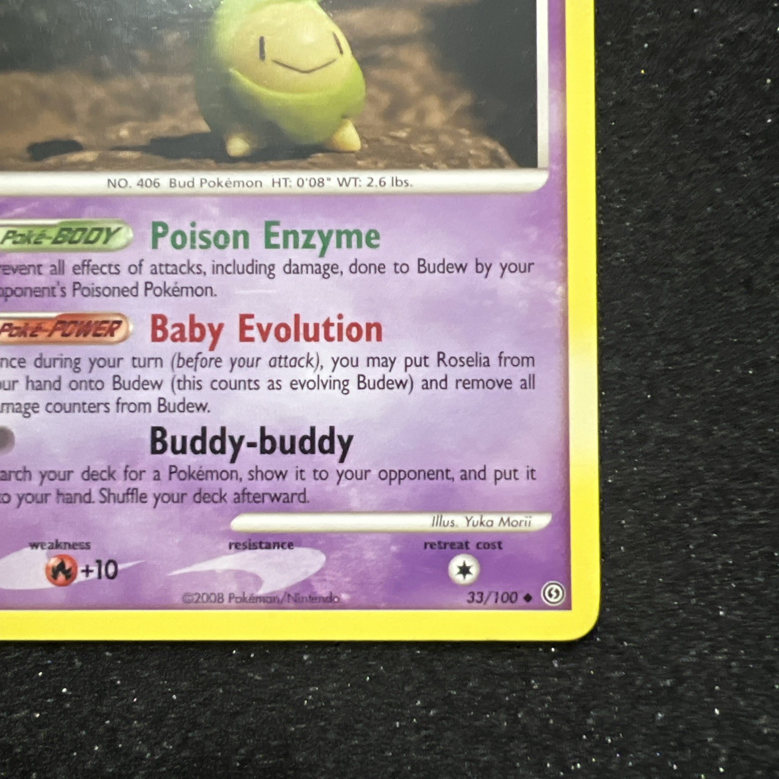 Budew 33/100 Regular Uncommon Stormfront 2008 – Pokemon TCG