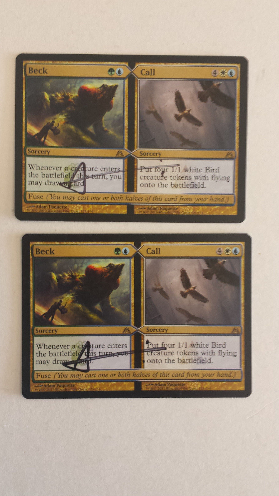 Beck / Call X1 Dragonmaze Ed Signed by Adam Paquette MTG