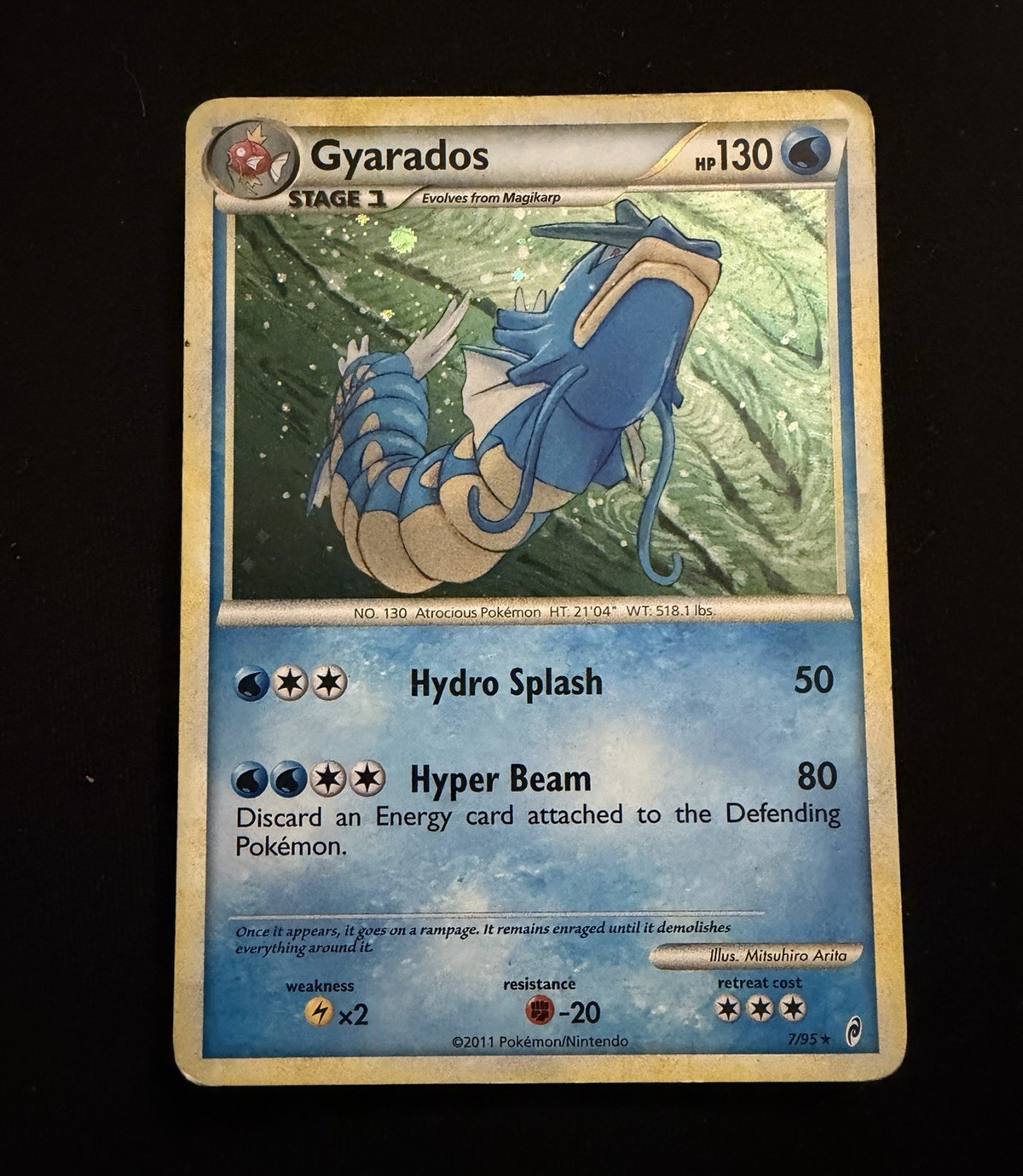 Pokemon TCG Gyarados 7/95 Call of Legends Holo Rare Stage 1 130 HP English