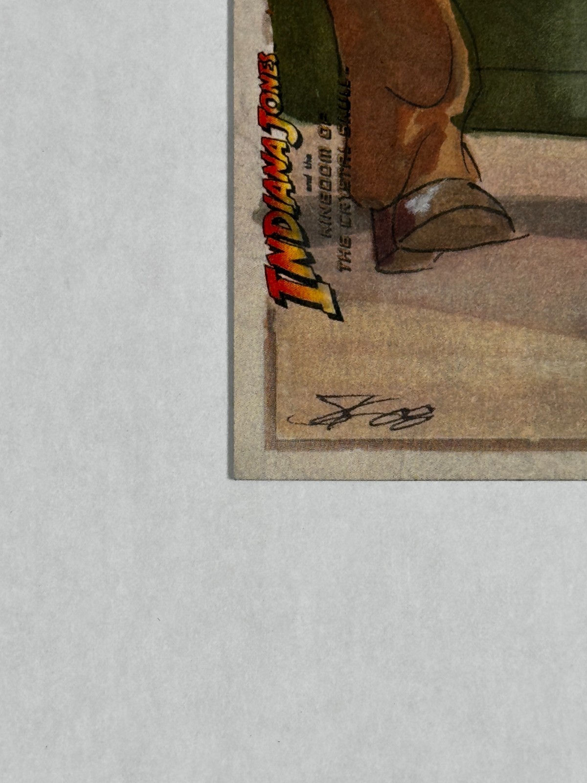 Indiana Jones 1/1 Artist Sketch Card Kingdom of the Crystal Skull 2008 Topps