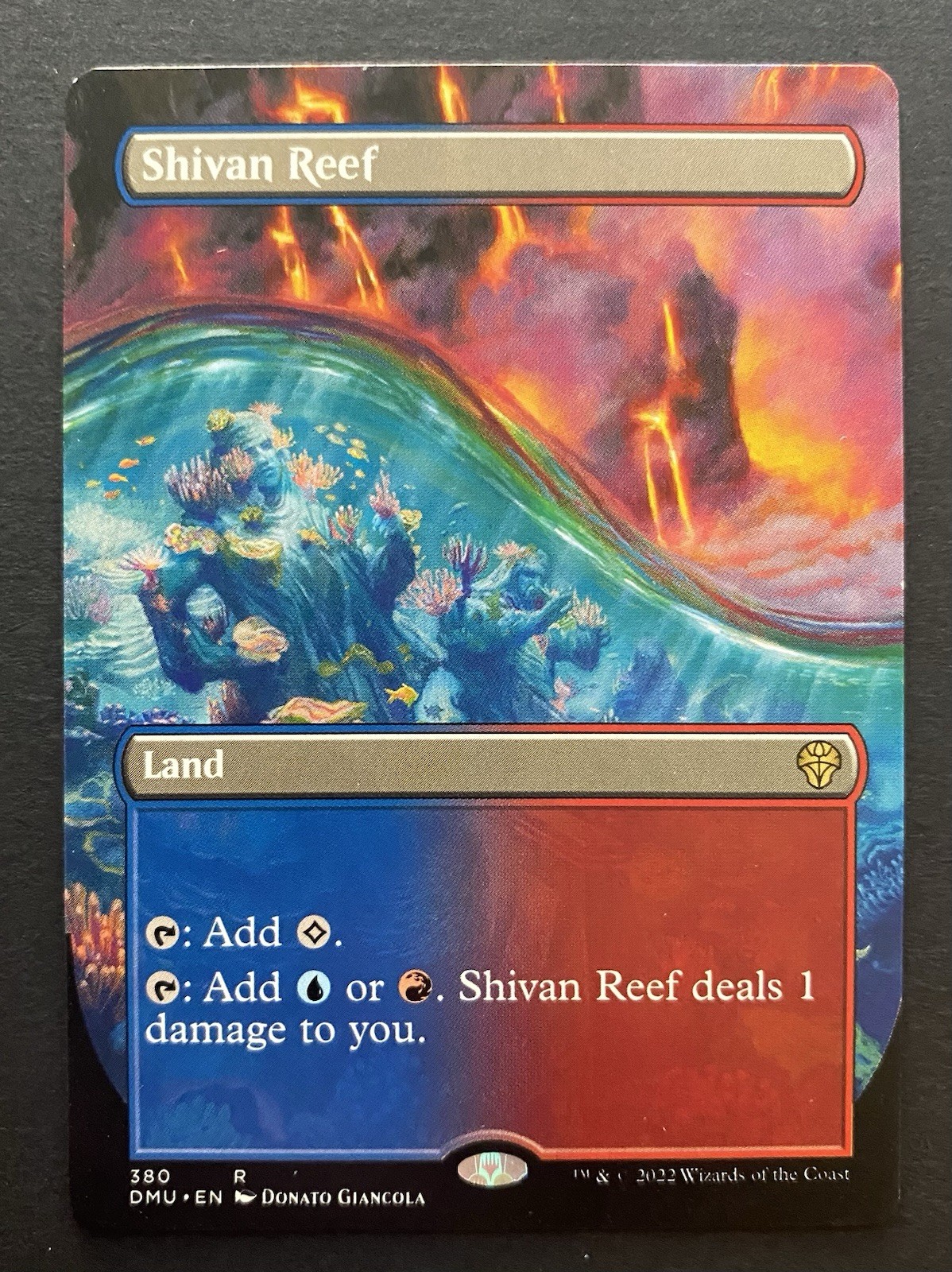 Shivan Reef #380 – Dominaria United MTG (Borderless)