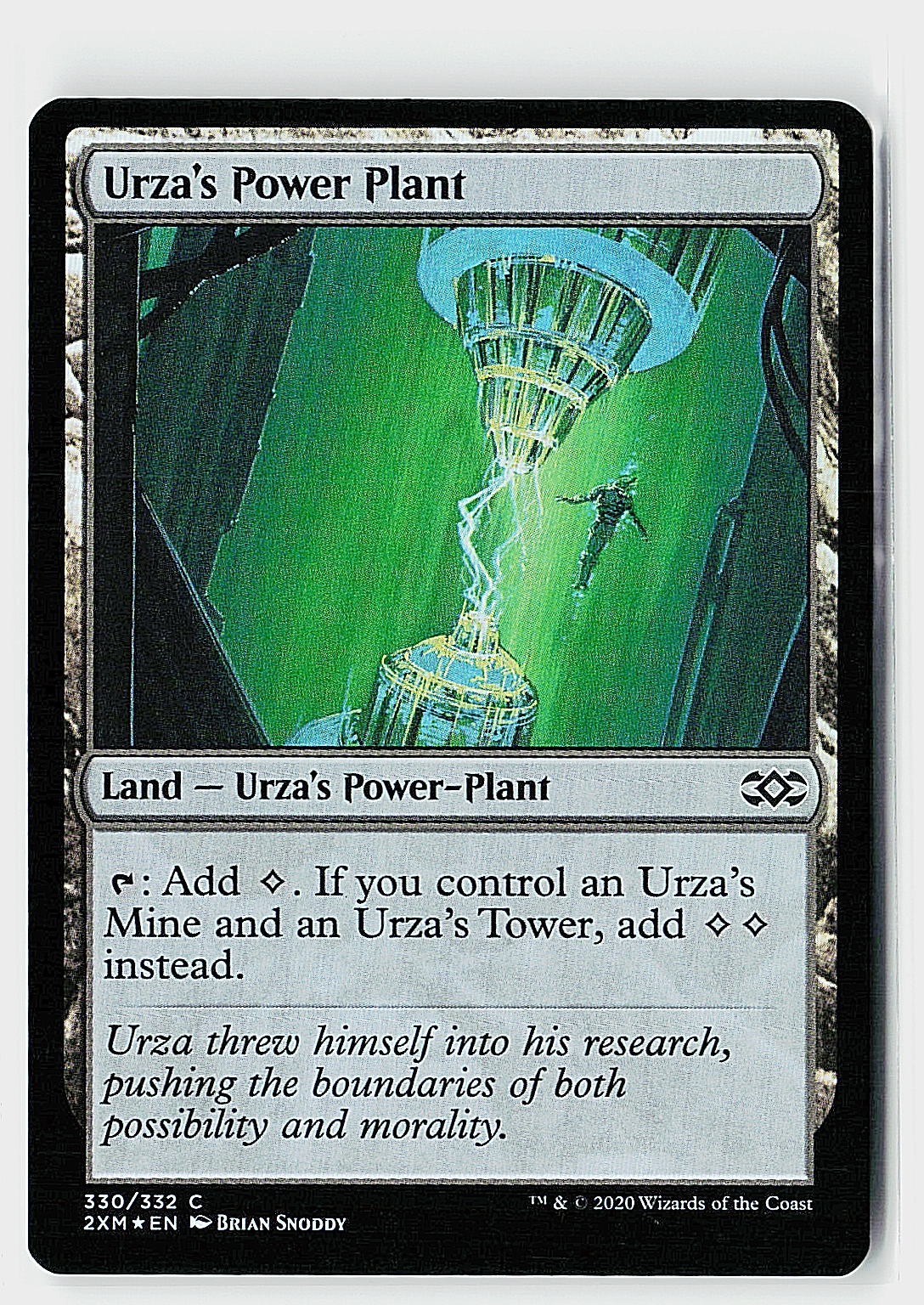 Urza’s Power Plant Foil C Double Masters 330 NM